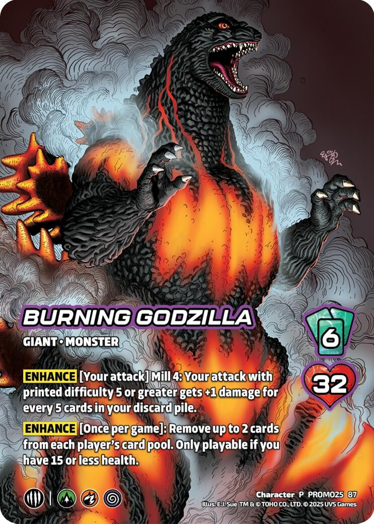 Image for Burning Godzilla (Godzilla Day 2025) (Promo25 87) - UniVersus