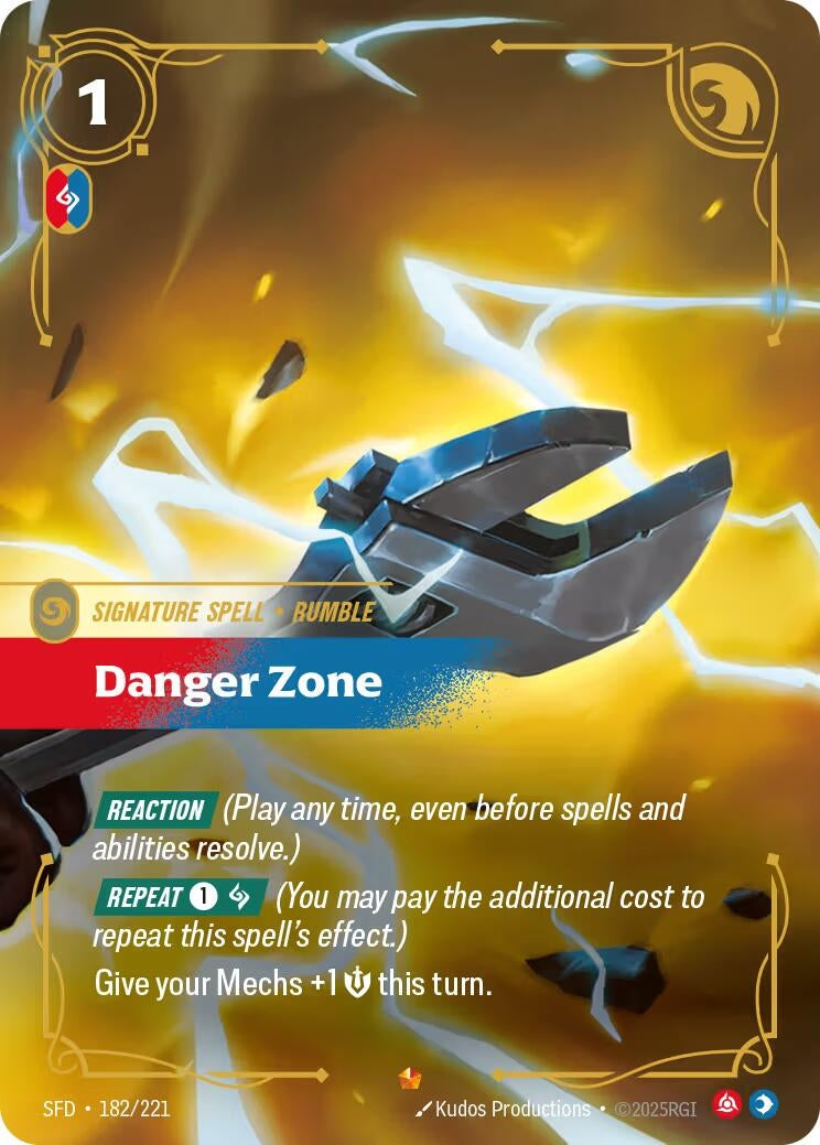 Image for Danger Zone (182/221) - Riftbound: League of Legends Trading Card Game
