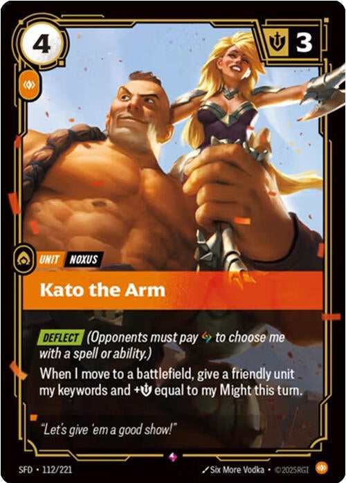 Image for Kato the Arm (112/221) - Riftbound: League of Legends Trading Card Game
