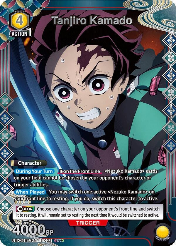 Image for Tanjiro Kamado (002) (SR*) (UEX05BT/KMY-3-002) (UEX05BT: Demon Slayer: Kimetsu no Yaiba Vol.2) - Union Arena