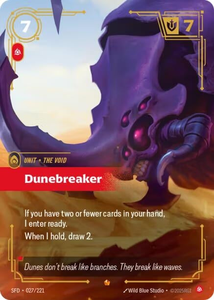 Image for Dunebreaker (027/221) - Riftbound: League of Legends Trading Card Game