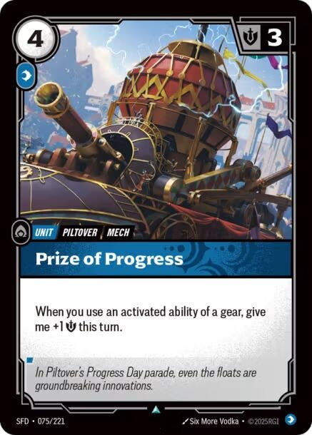 Image for Prize of Progress (075/221) - Riftbound: League of Legends Trading Card Game