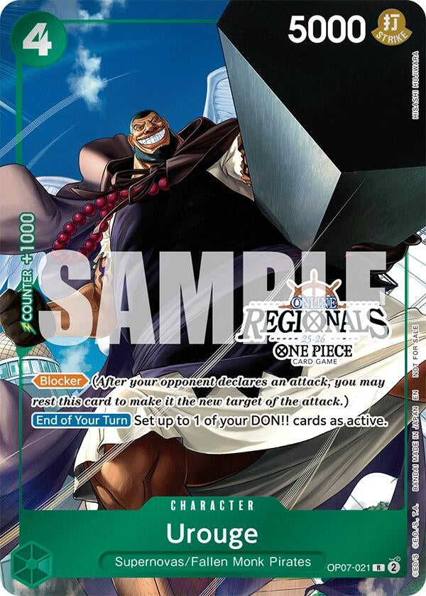 Image for Urouge (Online Regional Participation Pack 2025 Vol.1) (OP07-021) - One Piece Card Game