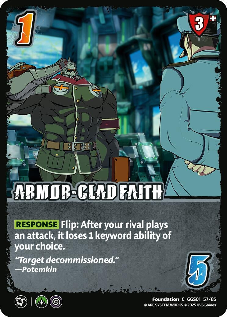 Image for ARMOR-CLAD FAITH (GGS01 57/85) - UniVersus