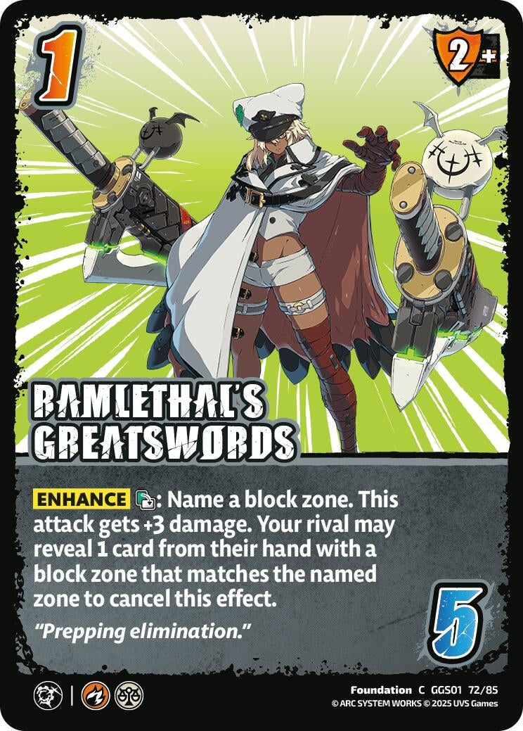 Image for RAMLETHAL'S GREATSWORDS (GGS01 72/85) - UniVersus