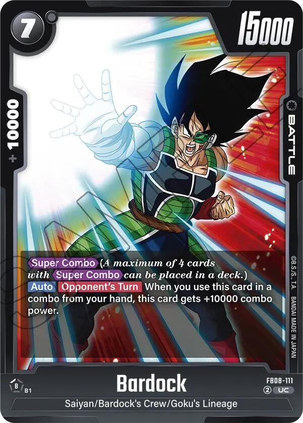 Image for Bardock - FB08-111 (FB08-111) (Saiyan's Pride) - Dragon Ball Super: Fusion World