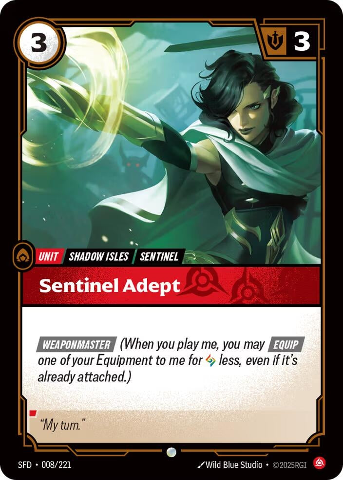 Image for Sentinel Adept (008/221) - Riftbound: League of Legends Trading Card Game