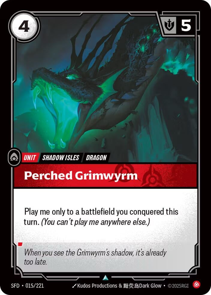 Image for Perched Grimwyrm (015/221) - Riftbound: League of Legends Trading Card Game