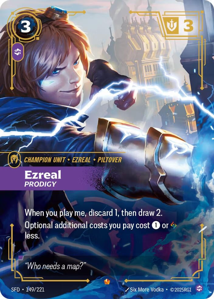 Image for Ezreal - Prodigy (149/221) - Riftbound: League of Legends Trading Card Game