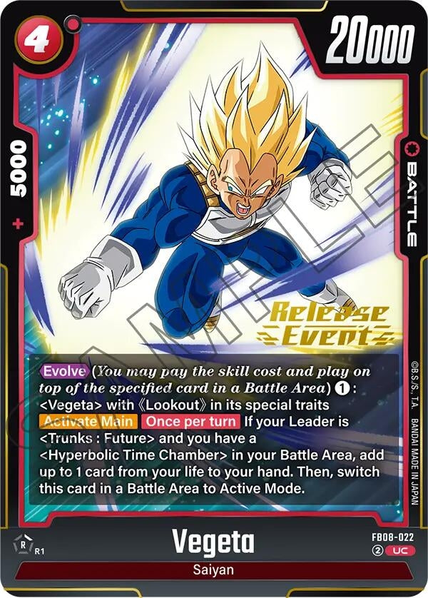 Image for Vegeta - FB08-022 (FB08-022) - Dragon Ball Super: Fusion World