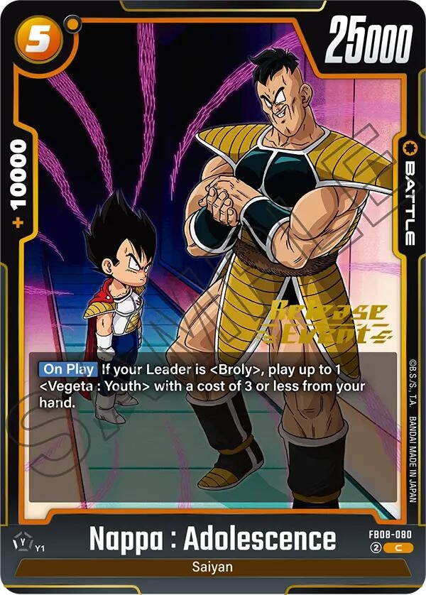 Image for Nappa : Adolescence (FB08-080) - Dragon Ball Super: Fusion World