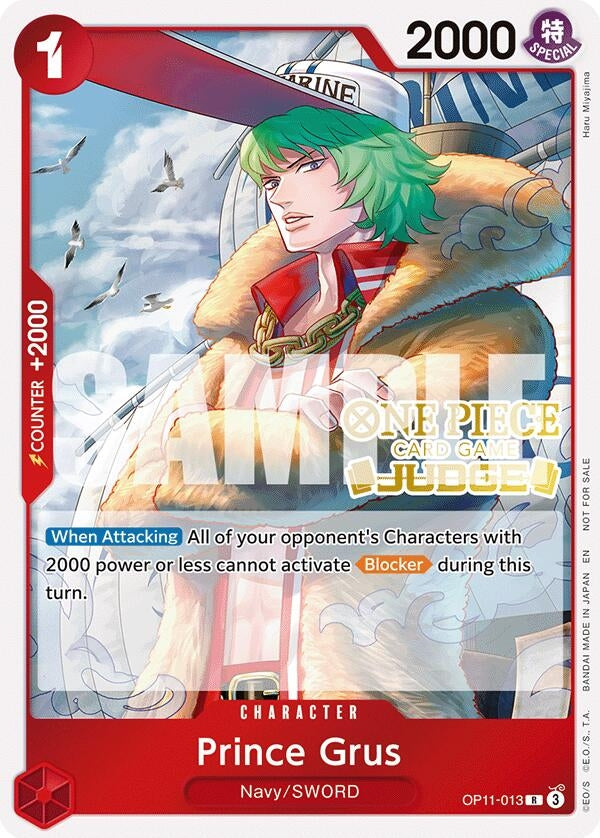 Image for Prince Grus (Judge Pack Vol. 7) (OP11-013) - One Piece Card Game
