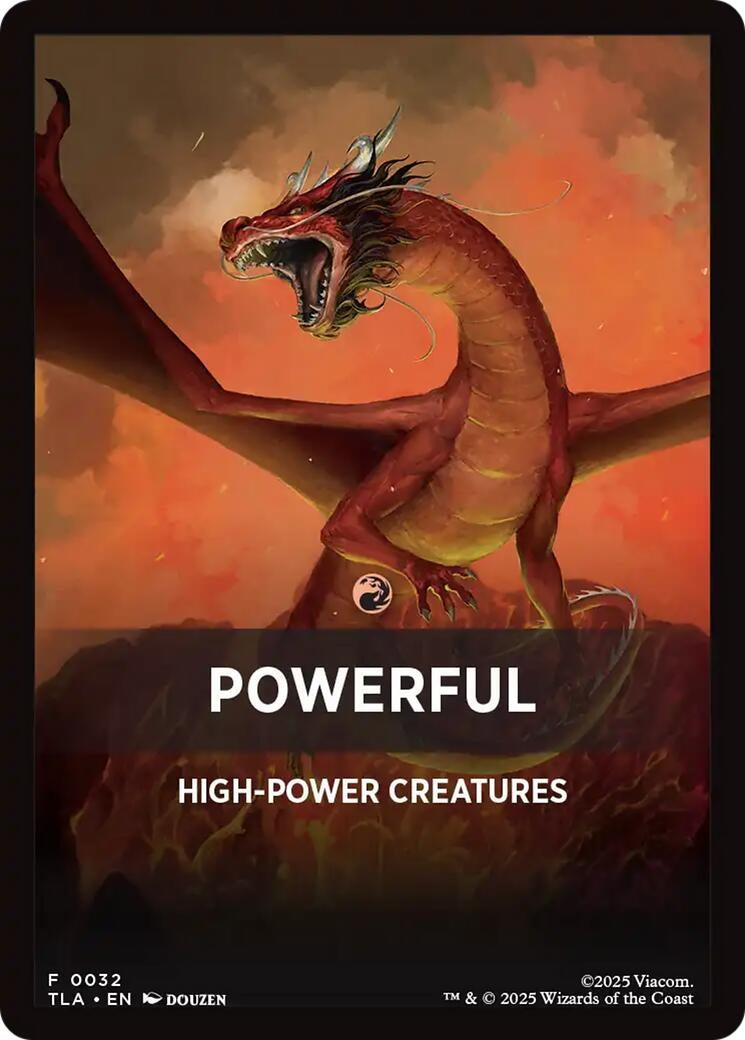Image for Powerful Theme Card (32) (Avatar: The Last Airbender) - Magic: The Gathering