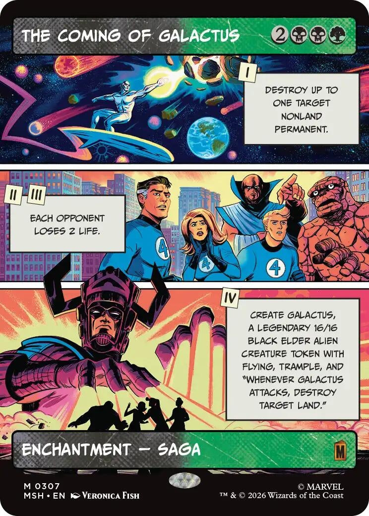 Image for The Coming of Galactus (Borderless) (307) - Magic: The Gathering