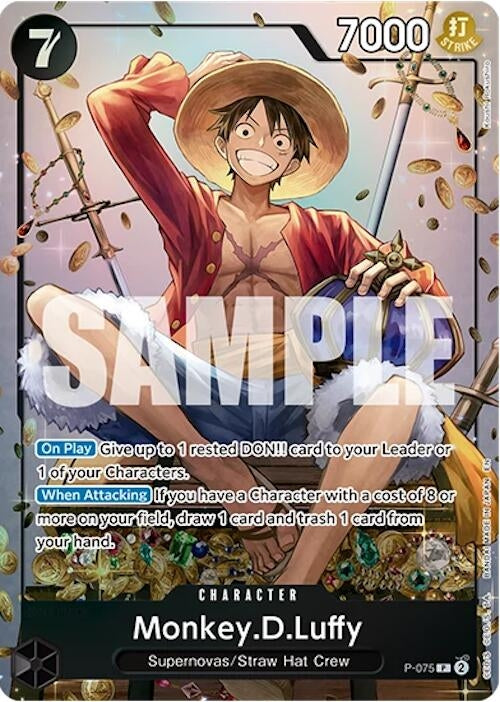 Image for Monkey.D.Luffy (Tin Pack Set Vol. 2) (P-075) (One Piece Promotion Cards) - One Piece Card Game
