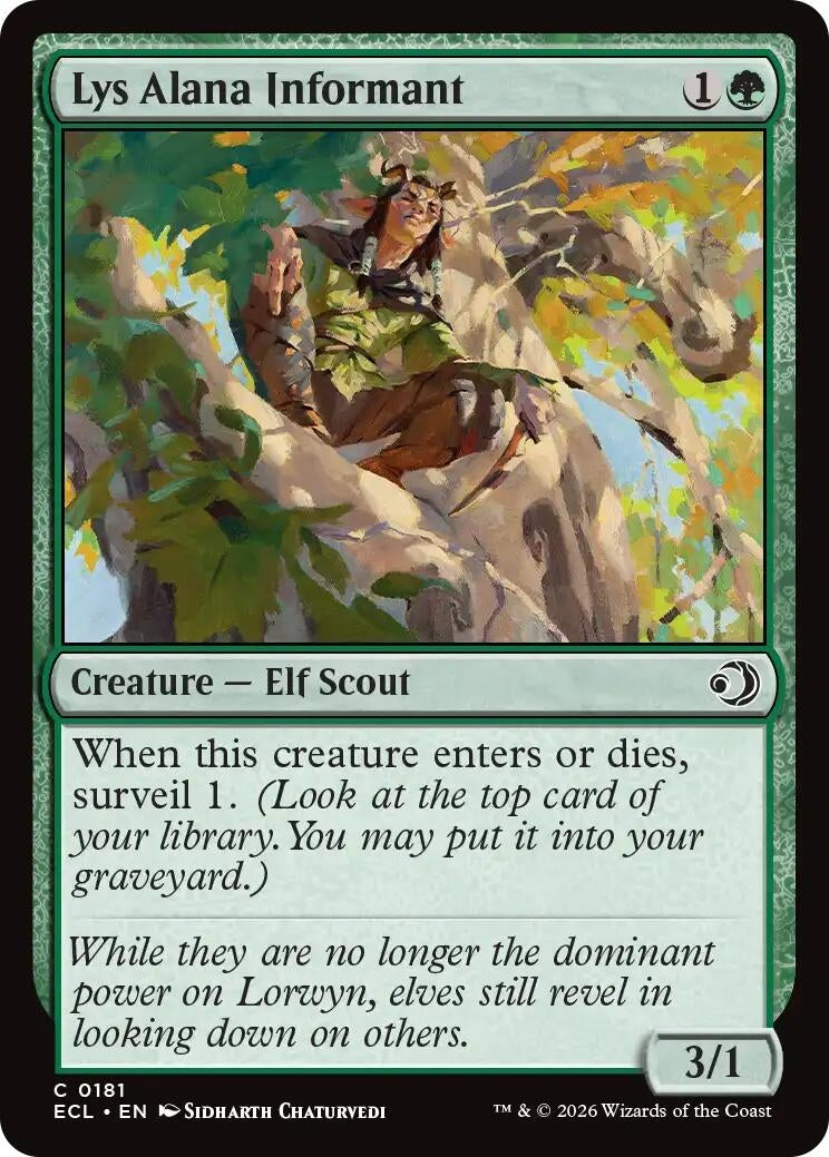 Image for Lys Alana Informant (181) - Magic: The Gathering