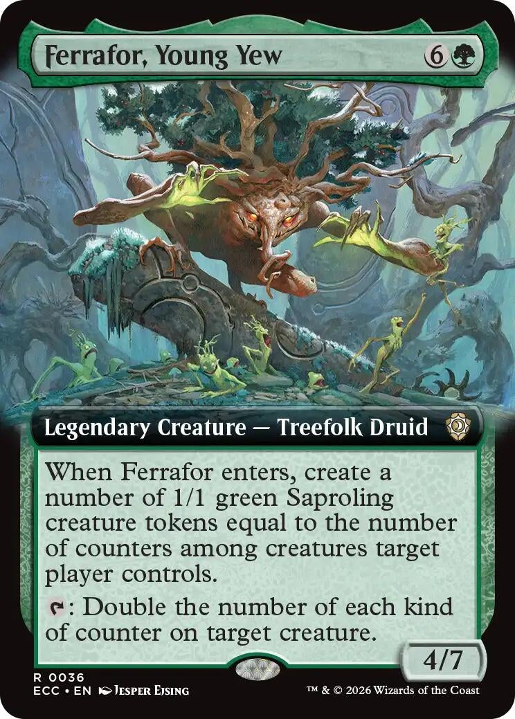 Image for Ferrafor, Young Yew (Extended Art) (36) - Magic: The Gathering