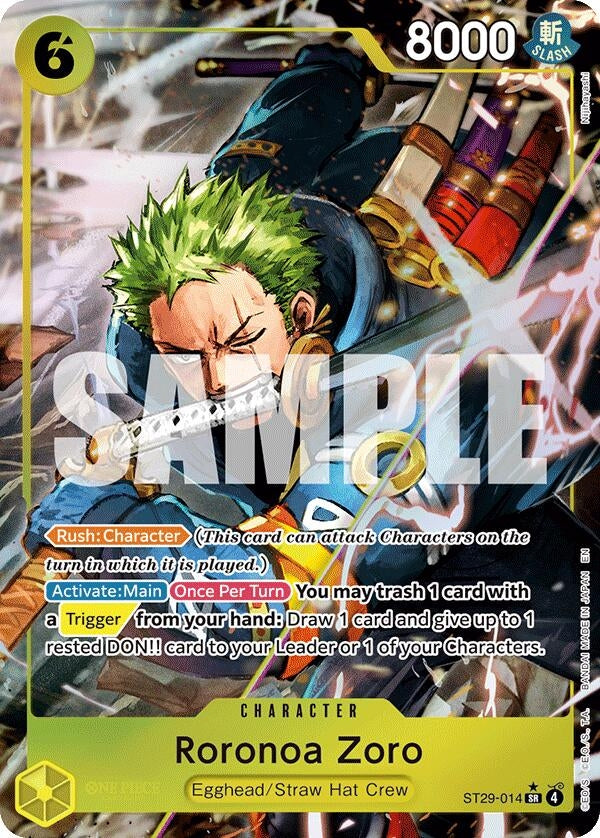 Image for Roronoa Zoro (Full Art) (ST29-014) - One Piece Card Game