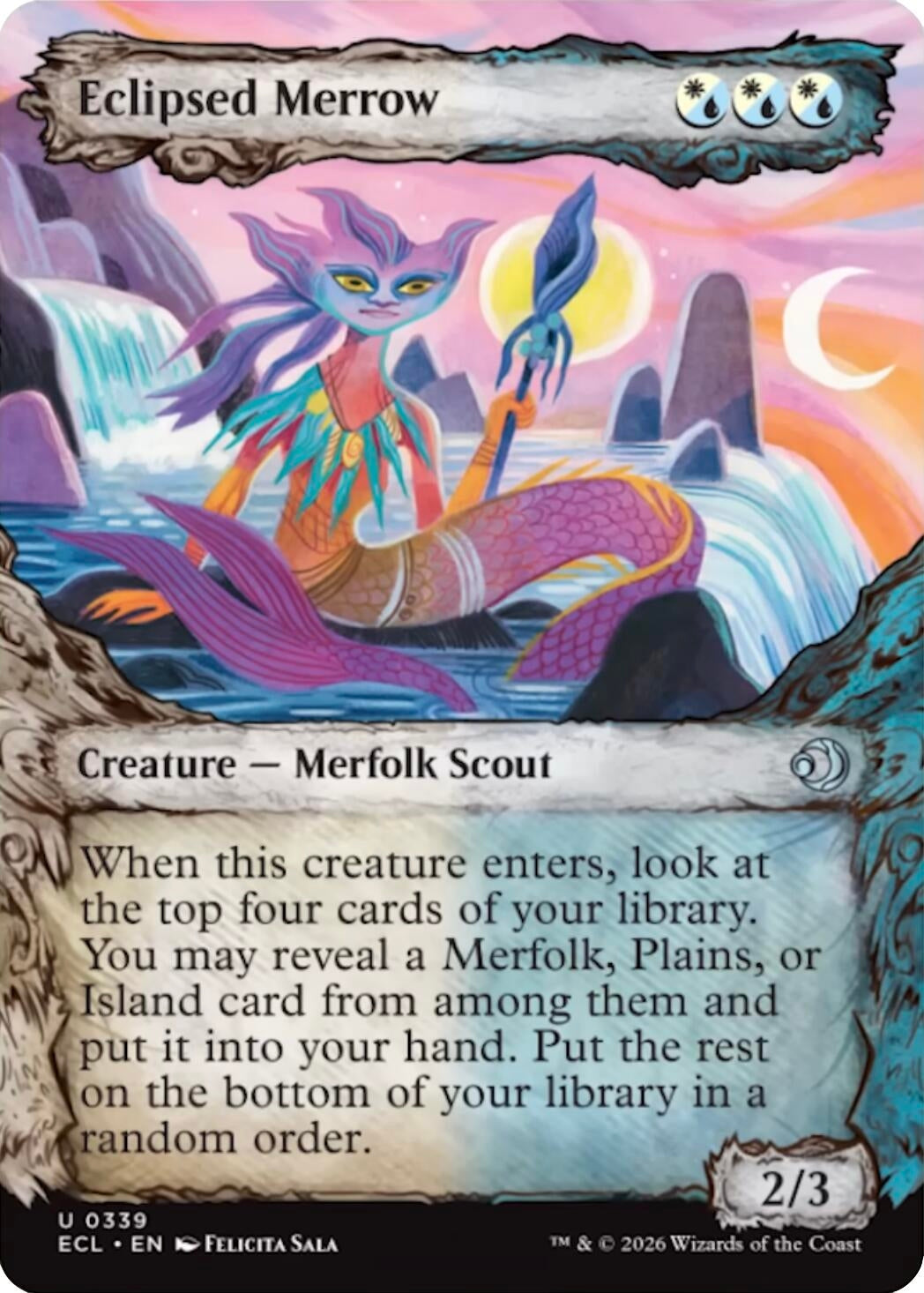 Image for Eclipsed Merrow (Showcase) (339) - Magic: The Gathering