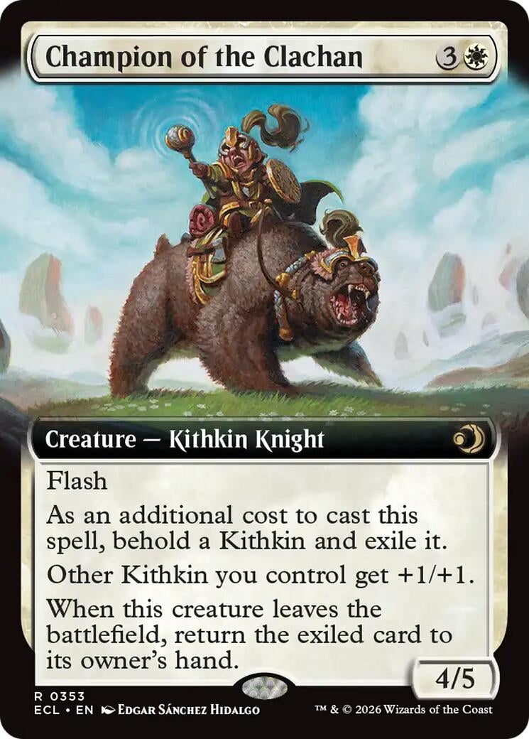Image for Champion of the Clachan (Extended Art) (353) - Magic: The Gathering