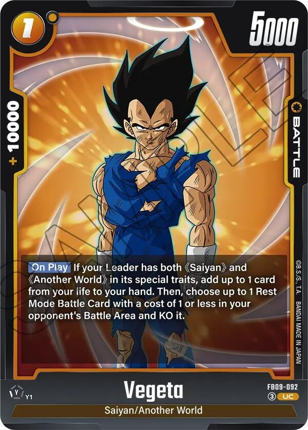 Image for Vegeta - FB09-092 (FB09-092) (Dual Evolution) - Dragon Ball Super: Fusion World