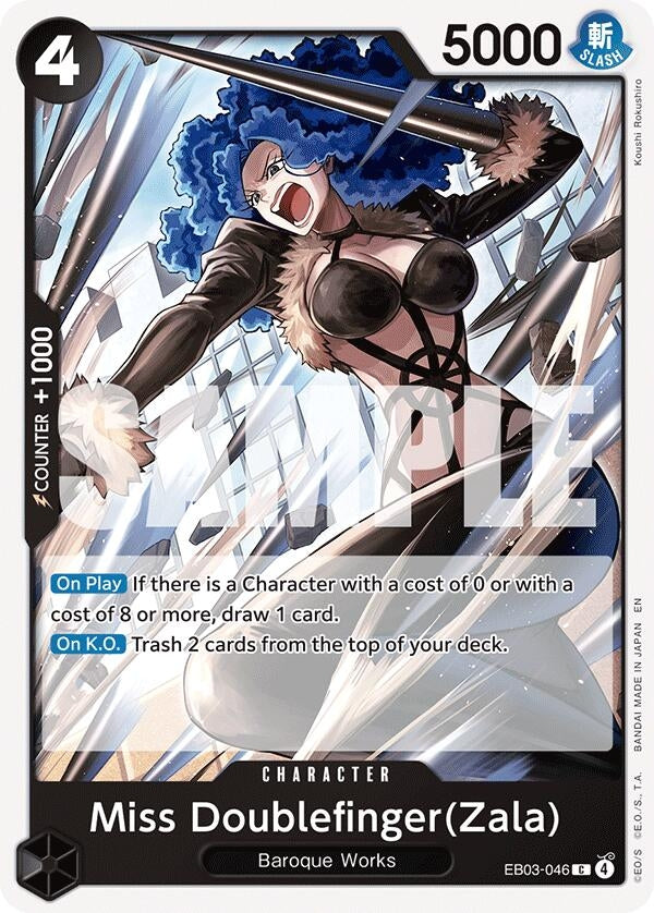 Image for Miss Doublefinger(Zala) (EB03-046) (Extra Booster: One Piece Heroines Edition) - One Piece Card Game