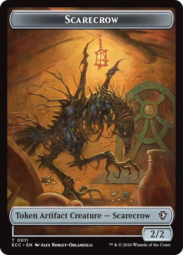 Image for Scarecrow // Treasure Double-Sided Token (11 // 10) - Magic: The Gathering