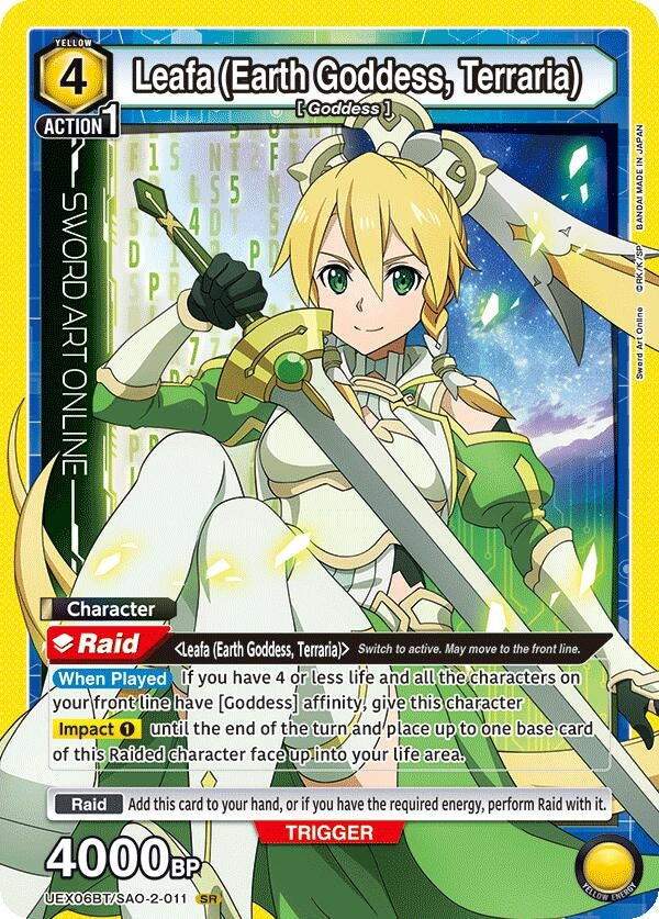 Image for Leafa (Earth Goddess, Terraria) (UEX06BT/SAO-2-011) - Union Arena