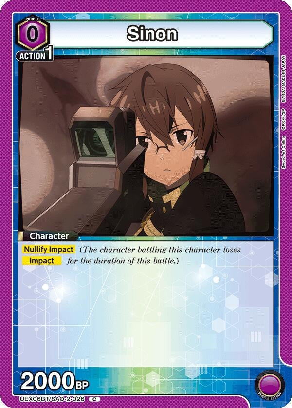 Image for Sinon (026) (UEX06BT/SAO-2-026) - Union Arena