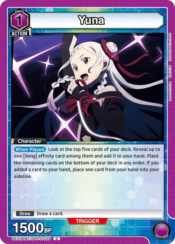 Image for Yuna (029) (UEX06BT/SAO-2-029) - Union Arena