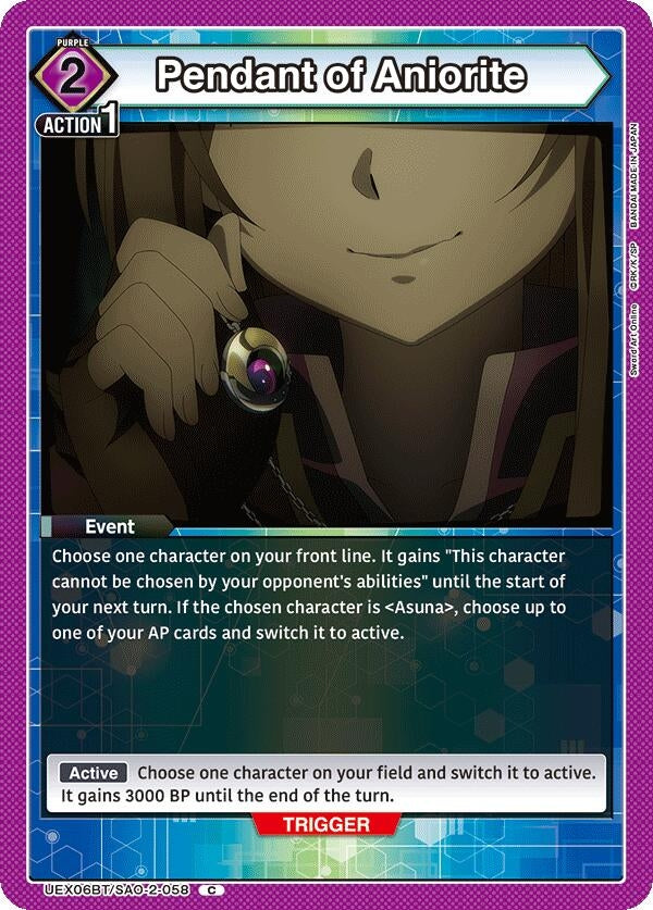 Image for Pendant of Aniorite (UEX06BT/SAO-2-058) - Union Arena
