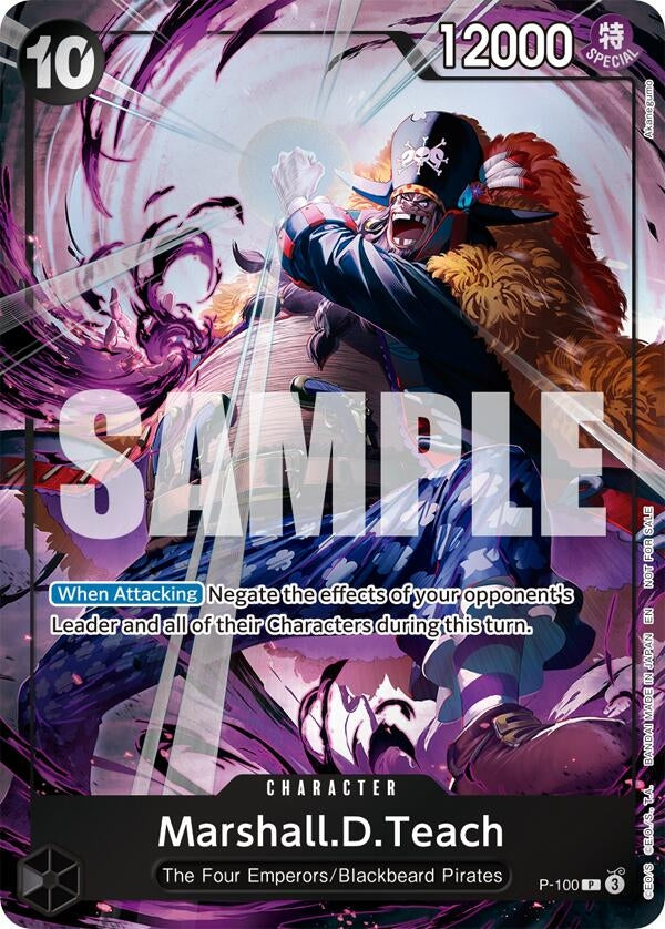 Image for Marshall.D.Teach (Event Pack Vol. 8) (P-100) (One Piece Promotion Cards) - One Piece Card Game