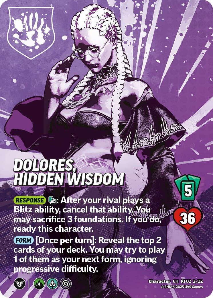 Image for Dolores, Hidden Wisdom (KF02 2/22) (Challenger Series: The King of Fighters XV) - UniVersus