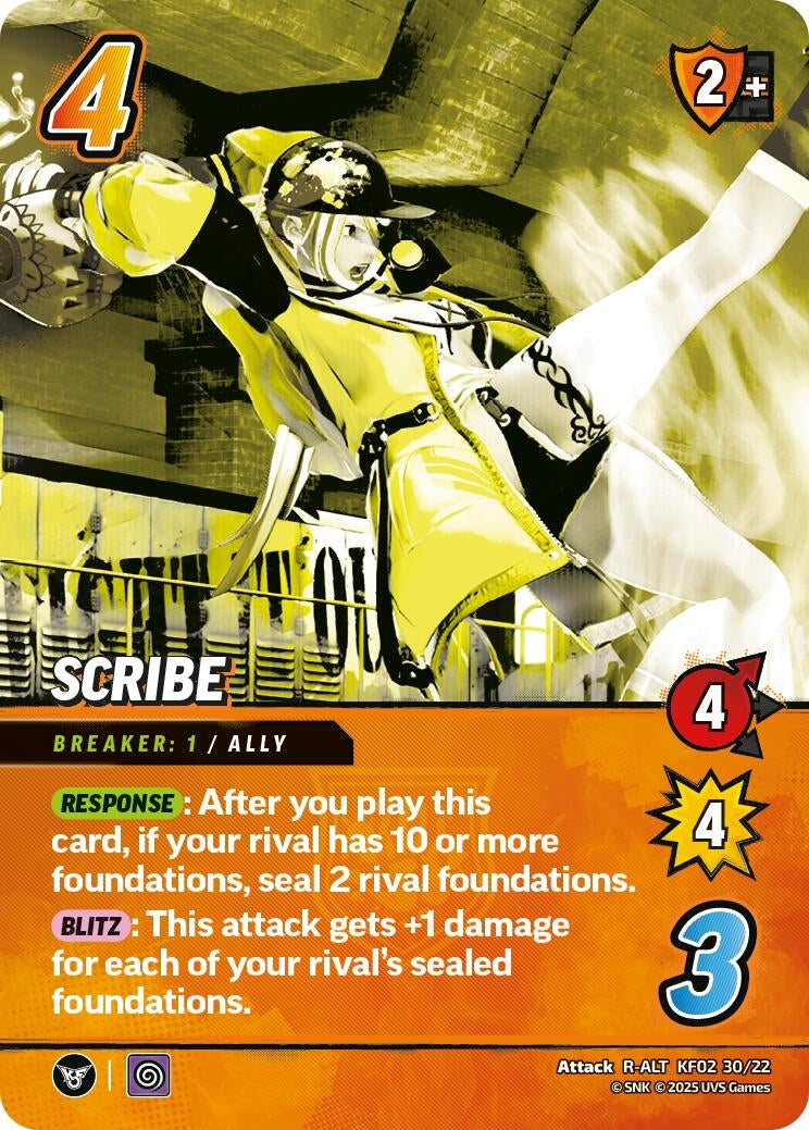 Image for Scribe (Alternative Art) (KF02 30/22) (Challenger Series: The King of Fighters XV) - UniVersus