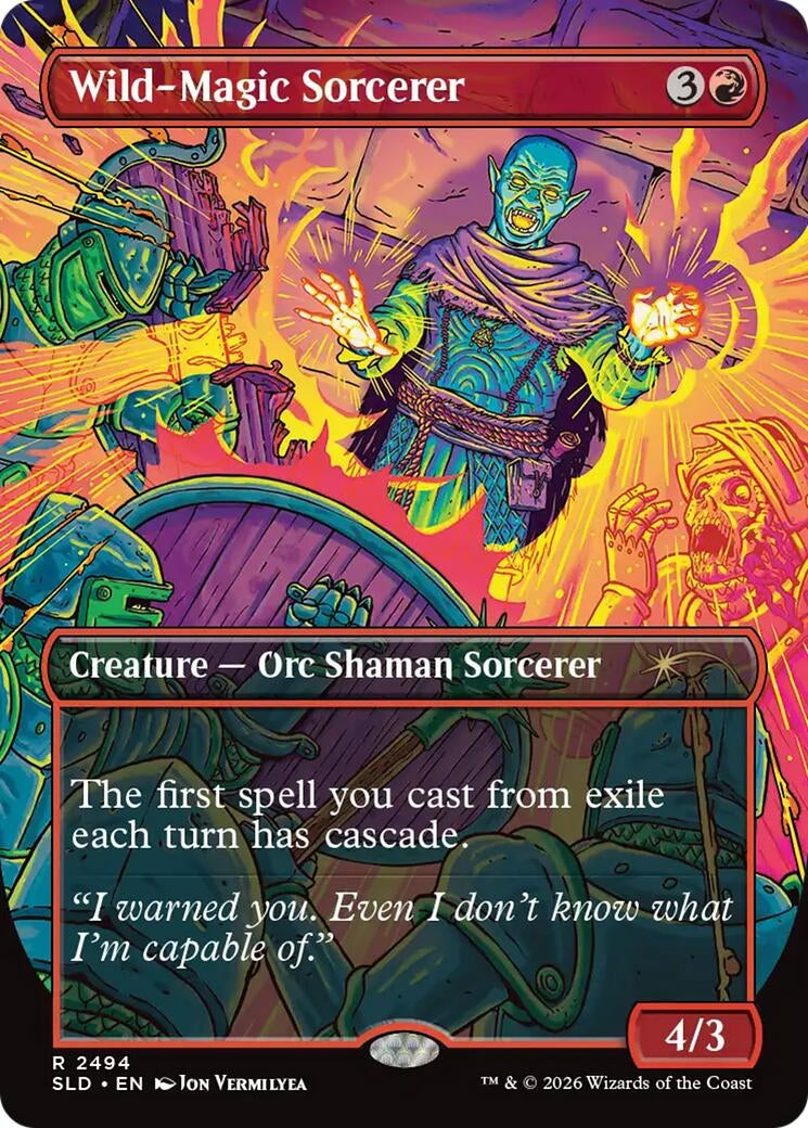 Image for Wild-Magic Sorcerer (2494) (Secret Lair Drop Series) (SLD) - Magic: The Gathering