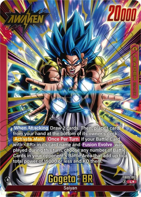 Image for Gogeta : BR - FB09-001 (Alternate Art) (FB09-001) (Dual Evolution) - Dragon Ball Super: Fusion World