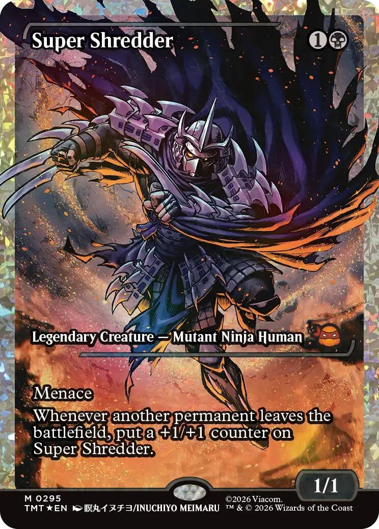 Image for Super Shredder (Showcase) (Fracture Foil) (295) (Teenage Mutant Ninja Turtles) - Magic: The Gathering