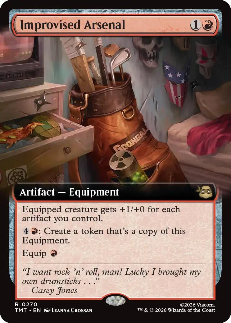 Image for Improvised Arsenal (Extended Art) (270) (Teenage Mutant Ninja Turtles) - Magic: The Gathering
