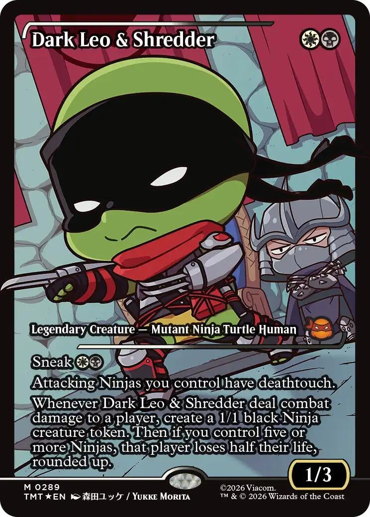Image for Dark Leo & Shredder (Showcase) (289) (Teenage Mutant Ninja Turtles) - Magic: The Gathering