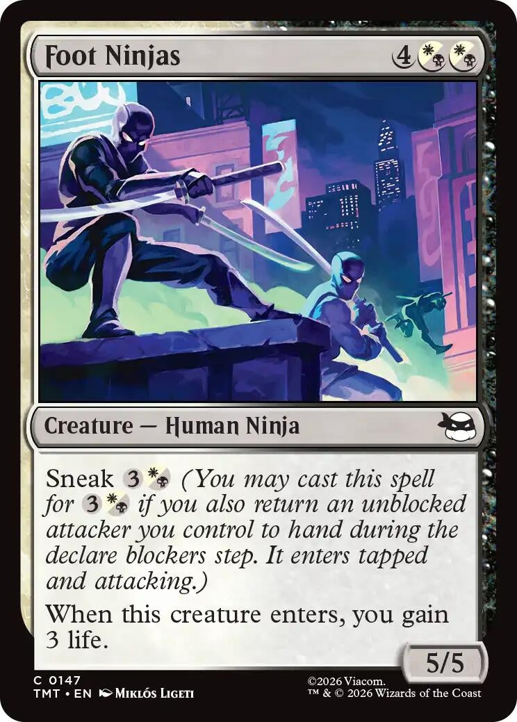Image for Foot Ninjas (147) (Teenage Mutant Ninja Turtles) - Magic: The Gathering
