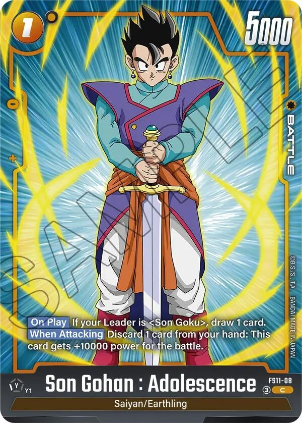 Image for Son Gohan : Adolescence - FS11-08 (FS11-08) (Starter Deck EX: The Phase of Evolution) - Dragon Ball Super: Fusion World