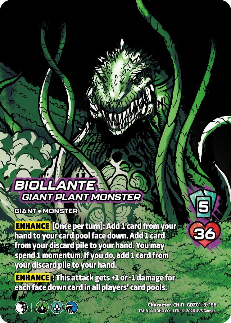 Image for Biollante, Giant Plant Monster (GDZ01 3/186) (Godzilla: Reign of Kaiju) - UniVersus