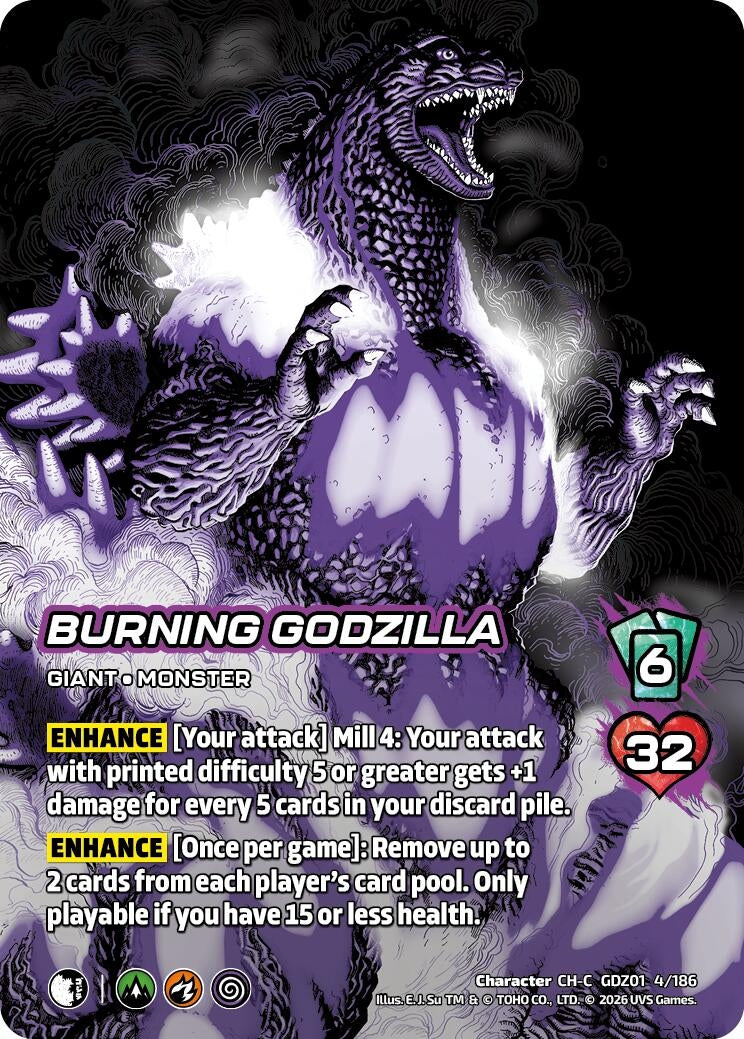 Image for Burning Godzilla (GDZ01 4/186) (Godzilla: Reign of Kaiju) - UniVersus