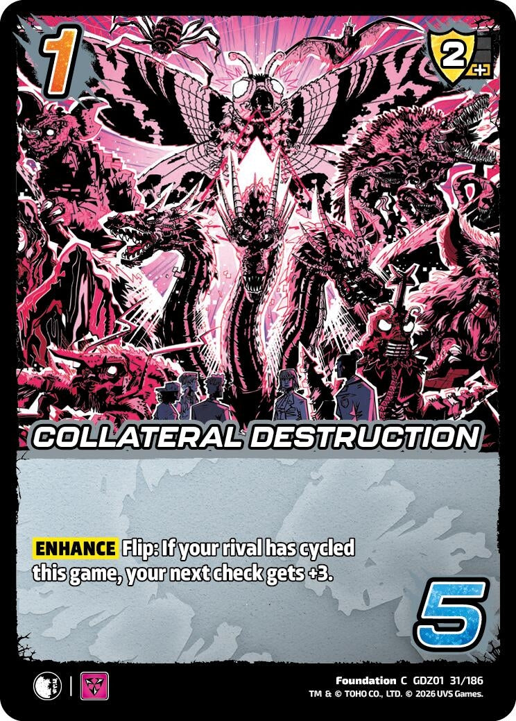Image for Collateral Destruction (GDZ01 31/186) (Godzilla: Reign of Kaiju) - UniVersus