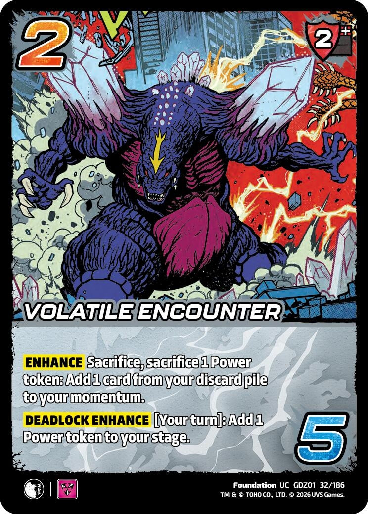 Image for Volatile Encounter (GDZ01 32/186) (Godzilla: Reign of Kaiju) - UniVersus