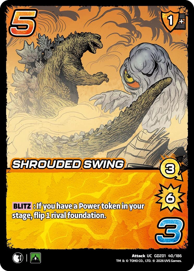 Image for Shrouded Swing (GDZ01 40/186) (Godzilla: Reign of Kaiju) - UniVersus