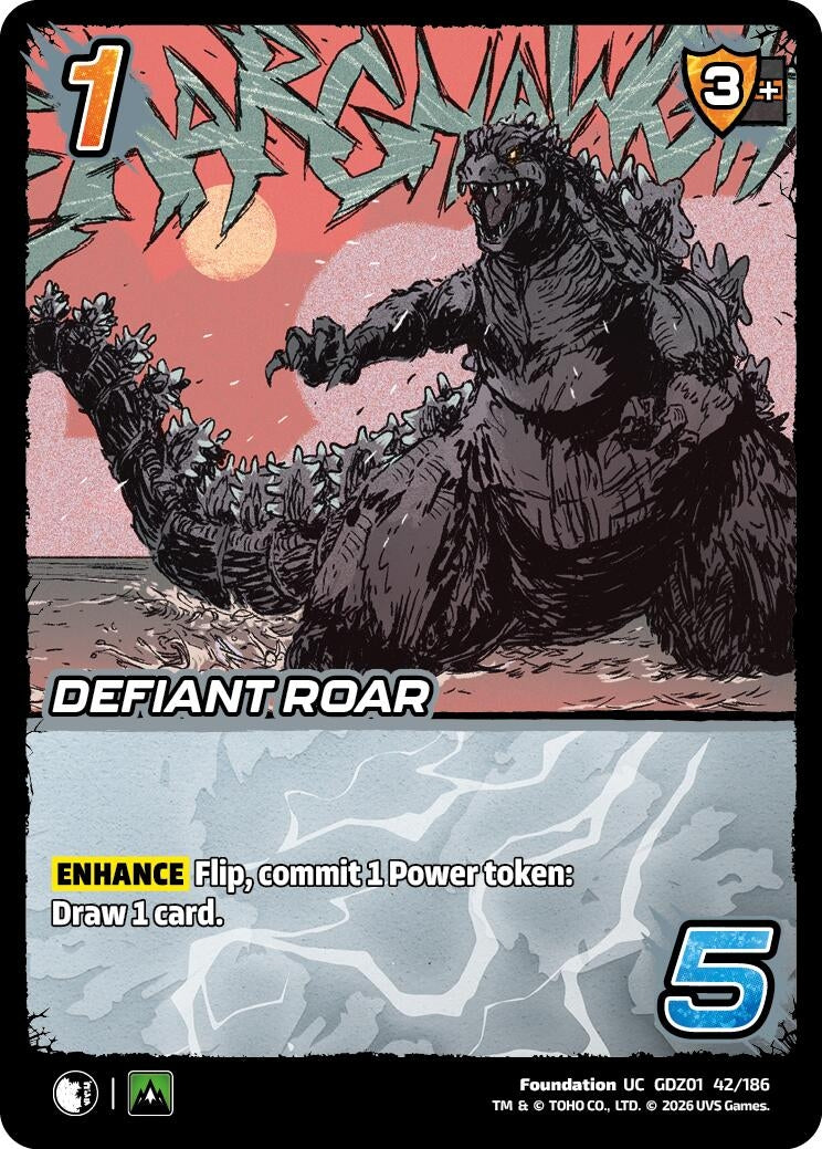 Image for Defiant Roar (GDZ01 42/186) (Godzilla: Reign of Kaiju) - UniVersus