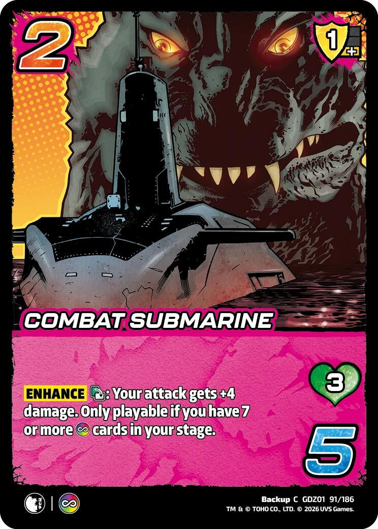 Image for Combat Submarine (GDZ01 91/186) (Godzilla: Reign of Kaiju) - UniVersus