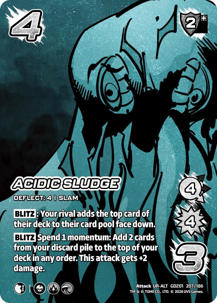 Image for Acidic Sludge (Alternate Art) (GDZ01 207/186) (Godzilla: Reign of Kaiju) - UniVersus