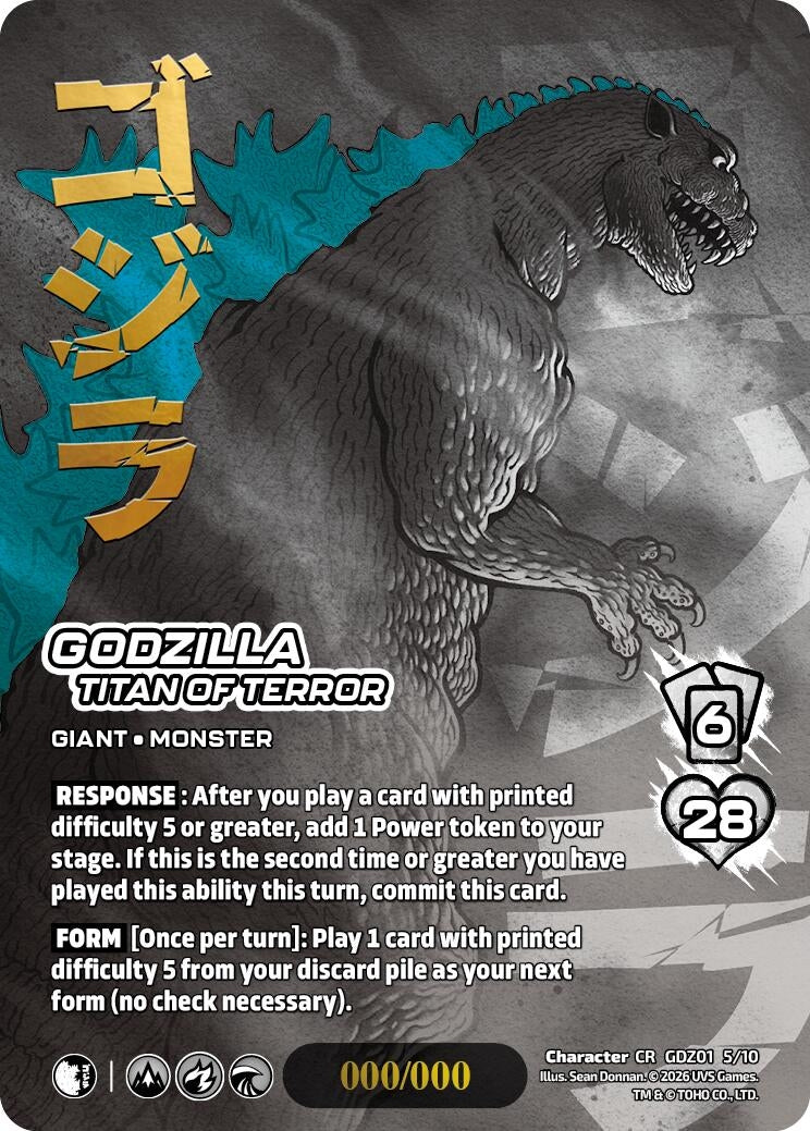 Image for Godzilla, Titan of Terror (Chrome Rare) (GDZ01 5/10) (Godzilla: Reign of Kaiju) - UniVersus